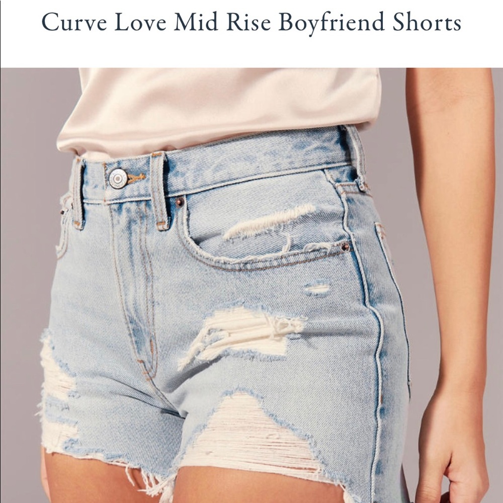 NWT A&F Curve Love Jean shorts